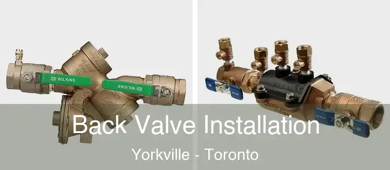  Back Valve Installation Yorkville - Toronto