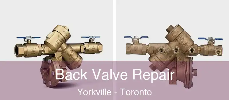  Back Valve Repair Yorkville - Toronto