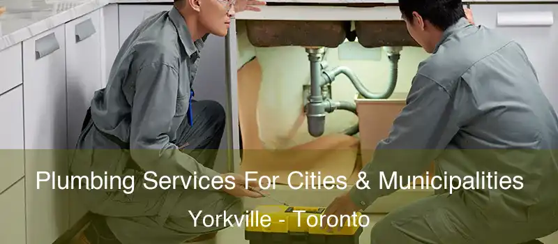  Plumbing Services For Cities & Municipalities Yorkville - Toronto